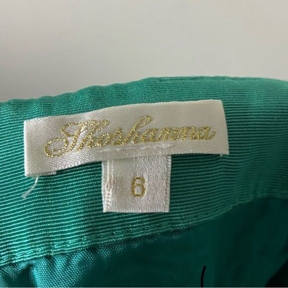 Shoshanna Green Taffeta Strapless Cocktail Dress - Picture 7 of 9